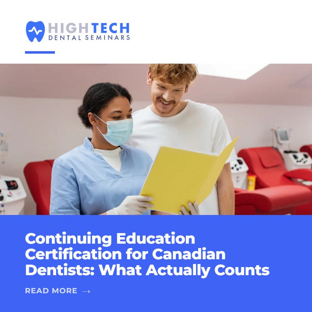 Continuing education seminar room at High Tech Dental Seminars